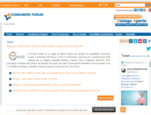 Tablet Screenshot of consumersforum.it